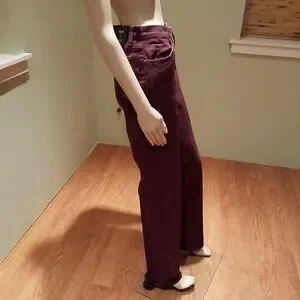 Versace | Jeans | Versace Couture High Waist Burgundy Jeans  display picture 2